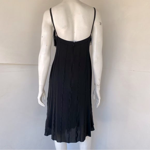 Nina Ricci for Barney's Black Silk Ruffle Dress - M - Picture 6 of 10